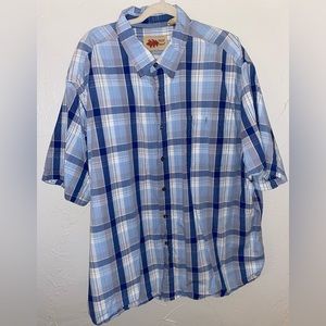 4XL Field N Forest Men’s Casual Short Sleeve Button Up